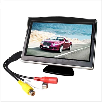 5-inčni Auto-Monitor TFT LCD ekran HD Digitalni Color Auto rearview Monitor Podrška za DVD/Fotoaparati/Digitalni TV-boks