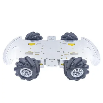4 kom. Mecanum Kotač Od Aluminijske Legure Šasije Vozila s 4 kom. TT Motor za Smart Auto Motor Robot Pogonom na DIY TT Motor Arduino