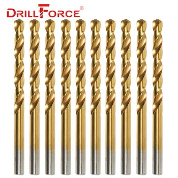 Skup titana vježbi Drillforce Tools M2, set vježbi HSS DIN338 1,0-13 mm, za bušenje metala, aluminija, bakra, цинковому сплаву