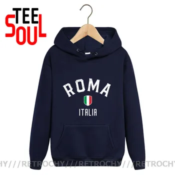 Vintage Majica Roma Italia i Veste za muškarce s Rimskim Zastavom Italije, Klasicni Talijanski Dresovi, Majica ITA Nation Team